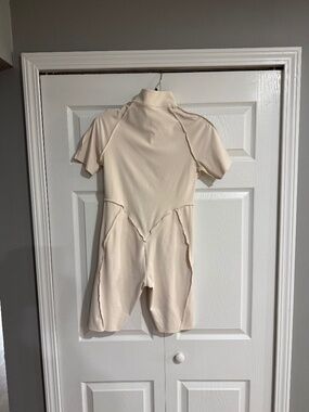 Betterme cream backin jumpsuit shorts